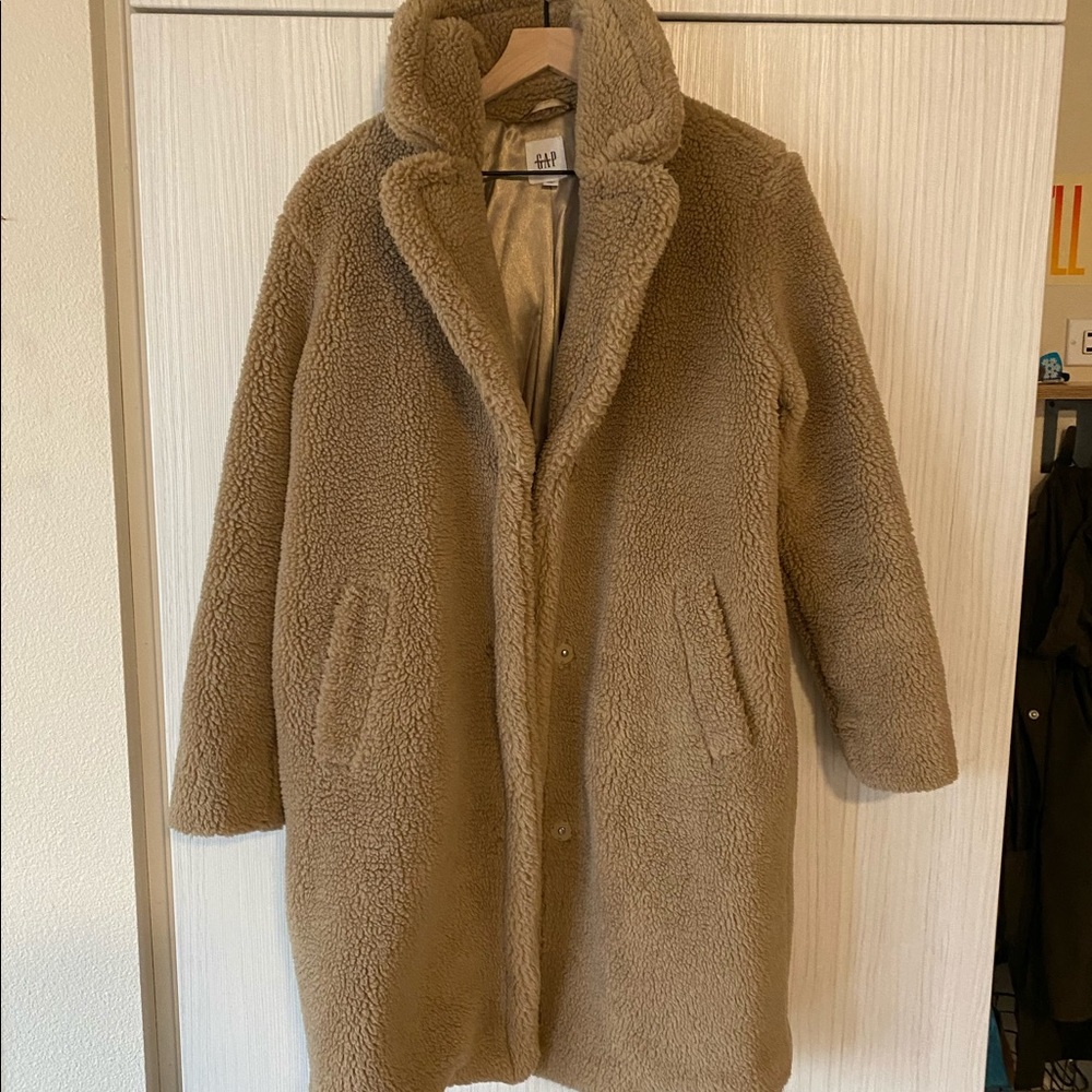 Gap Camel Teddy Sherpa Coat